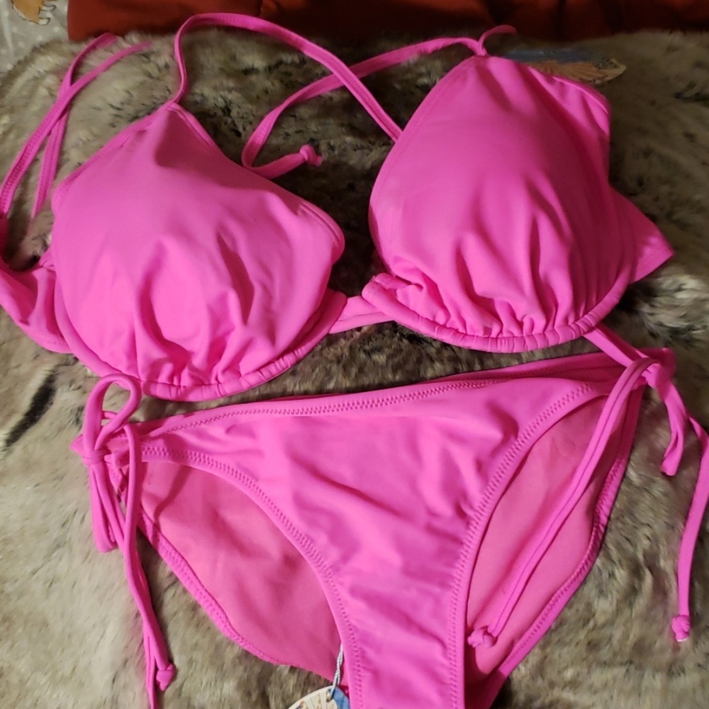 NWT pink bikini set